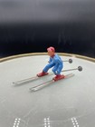 Vintage Lot Of 4 Barclay Metal lead Figurines Winter Series Ski Skier Skiing 4   