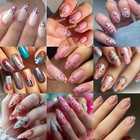 6 Sheets Christmas Balloons Nail Art Stickers Colorful Polka Dot French Balloon