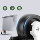 Heavy Duty Nylon Retractable Leveling Machine Casters Black White Various Styles