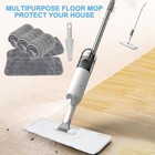 Spray Mops For Floor Cleaning With 5 Washable Pads  Wet Dry Microfiber Mop Home