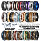 Black Tungsten Carbide Ring Yellow Gold Plated Wedding Band Ga Tech-vanderbilt