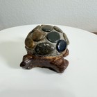 Handcrafted Turtle Figurine Made Of Stone   Cement 4   