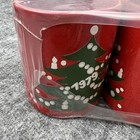 Vintage Waechtersbach Christmas Tree Coffee Mugs Set Of 4 Red 1979 W Germany
