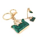 Hot Sale Rhinestone Crystal Keyring Charm Pendant Purse Key Ring Keychain Gift