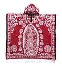 Our Lady Of Guadalupe Virgin Mary Red White Poncho Gaban Serape Virgen Unisex