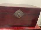 2 Antique Chinese Leather Travel Chests