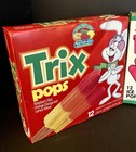 Vintage 2 Lot - 1992 Trix Ice Pops Box And Flintstones Rock Pops Box