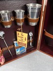 Vintage Londonaire The Portable Pub Travel Bar Set Cocktail Kit Brown Case