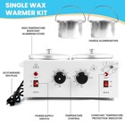 1 2l Double Pot Wax Warmer  Electric Depilatory Heater Machine W adjustable Temp