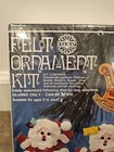 Holiday Felt Ornaments Kit Santas 3137 Walco 1978 Sequins Box Christmas Makes 5