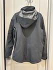 Obermeyer Fusion Series Men s Ski Jacket S Gray Hooded Waterproof Full Zip