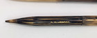 Vintage Sheaffer Brown Celluloid Fountain Ink Pen And Pencil Set 14k Gold Nib