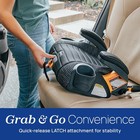 Gofit Cleartex Plus Backless Booster Car Seat  Latch Attachment  Quick-re