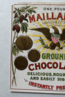 Vintage Ca 1890s Maillard s Ground Chocolate Wrapper Label Color Eagle Emblem
