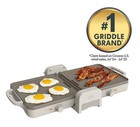 Bella Housewares 10 x20  Griddle Oatmilk Fold Store Dual 1200w Hot Plate