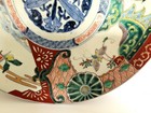 Antique Japanese Imari Large 12  Plate Charger Bird   Moth Floral Design 1800 s