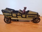 Nice Vintage 1910 s Meier Tin Litho Wind Up Touring Car  W driver Tin Penny Toy