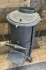 Rare Antique Small Miniature Cast Iron Saulson Troy Ny Parlor Wood Coal Stove