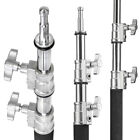 Flashpoint 10  C Stand On Turtle Base  40  Grip Arm  Two 3  Gobo Heads  Chrome