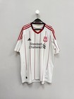 Liverpool Fc 2010 2011 Away Football Shirt Soccer Jersey  8 Gerrard Adidas Sz L