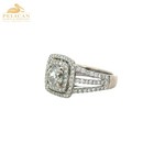 Women s Diamond Engagement Ring 2 08 Ctw 14k White Gold  pbr114703 