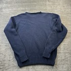 Polo Ralph Lauren Sweater Mens Medium Blue Knit Pony Crewneck Pullover