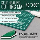 40  X 60  Green black Self Healing 5-ply Double Sided Durable Cutting Mat