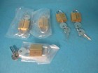Lot Of 5 New Old Stock B-d Brass Lock With Keys 1 5  Padlock Mini Miniature