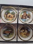 Viking Glass Ashtrays Set Of 4 With Country Scenes