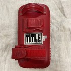 Vtg Title Classic Red Pro Leather Thai Pad  pair  Rare