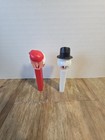 Vintage   no Feet  Santa Claus   Snow Man Pez Dispenser   austria 