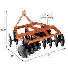 5 Ft 3 Point Notched Disc Harrow Plow For Category 0   1 Tractor For Disc Harrow