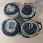 Ocean 610 Lion Brand Wool Ease Roving Yarn  Wool Blend  4 Cakes  Super Bulky 6