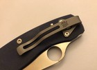 Matte Gray Titanium Deep Carry Pocket Clip For Spyderco Military Knife C36g 
