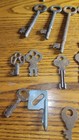 Vintage Antique Mixed Lot Of 60 Random Skeleton Keys Assortment Brass   Iron