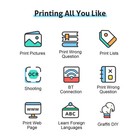 Mini Pocket Thermal Printer Wireless Bluetooth Photo Sticker Paper Inkless Print