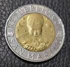 1998 San Marino 500 Lire Coin