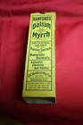 Hanford s Balsam Of Myrrh Antique Medicine Bottle  Original Box   Paperwork