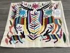 Nwt Otomi Tenango 16    X 17    Embroidered Pillow Cover Mexican Folk Art - Deer