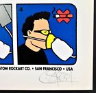 U2 Poster Virgin Megastore Promo Signed Firehouse Silkscreen Chuck Sperry Mint 