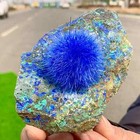 Natural Raw Dandelion Zeolite Cluster Titanium Geode Quartz Crystal Specimens