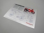 1988 Honda 600 Hurricane Cbr600f Original Dealer Sales Brochure Nos Double Sided
