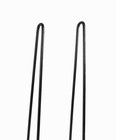 Mid Century Hairpin Legs Set Of Four Metal 29  Black Furniture Table Vintage 4