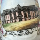 Corvallis Oregon Ore Antique Oac Ladies Dorm Souvenir Trinket Painted Creamer