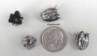  3425 Antiqued Sterling Silver Plated 7mm Mini Tulip Bead Cap wrap - 2 Pcs