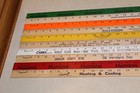 10 Yardstick Wood Wooden Ruler Lot Advertising Sign Color Art Craft Hobby 