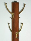 Vintage Industrial Coat Tree Wood 1940 s