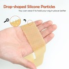 6 Pcs Silicone Wigs Grip Bands With Beige Stocking Light-brown-silicone-band 