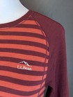Ll Bean Cresta Wool Midweight Stripe Crew Neck Base Layer Top Women   s Small