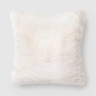 Oversized Square Soft Density Faux Shearling Throw Pillow - Threshold